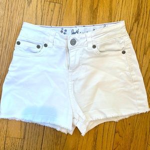 Mini Boden white denim shorts Size 11